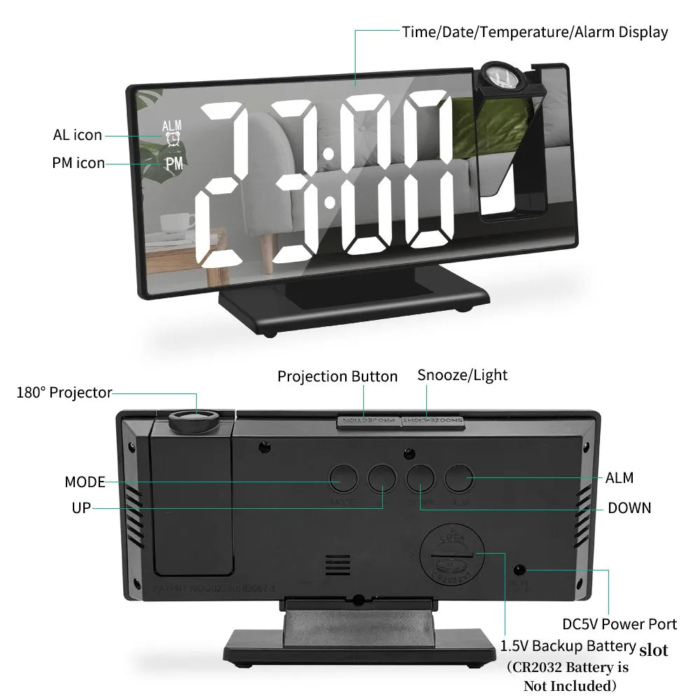 Réveil Digital Projecteur