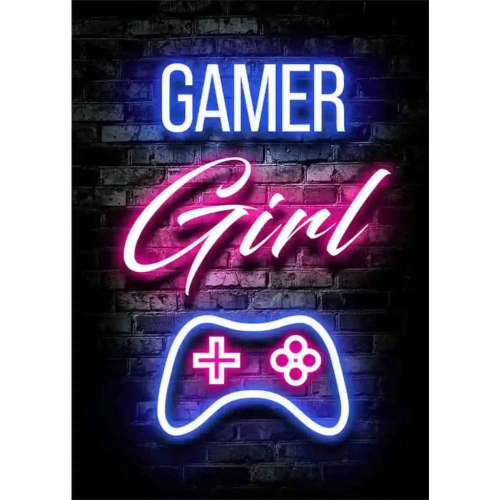 Affiche Neon Chambre Gaming