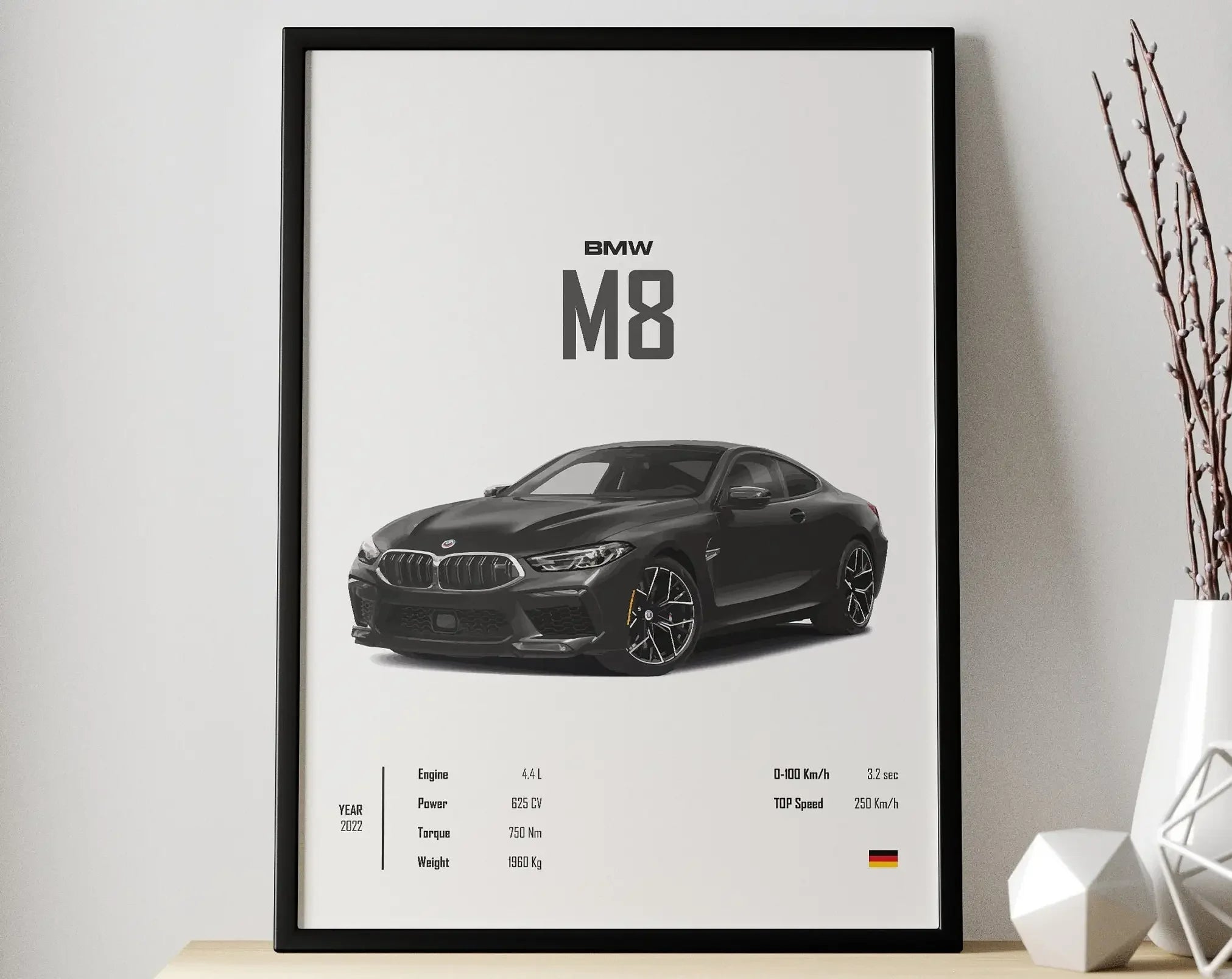 Affiche Voiture Supercars Bmw M8