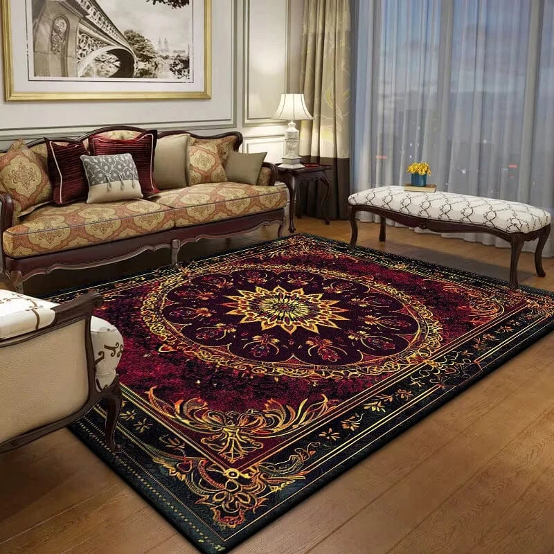 Canvanation Perse Rouge De Luxe / 120x160cm 47x63in Tapis De Salon - Perse Rouge De Luxe