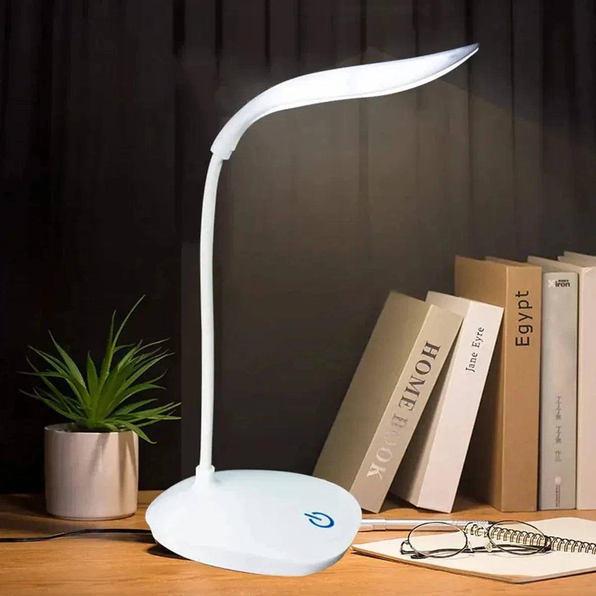 Canvanation Lampe de Bureau LED Rechargeable – Lumière Tactile et Portable avec Protection des Yeux