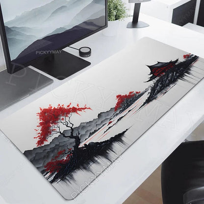 Canvanation Tapis De Souris - Paysage Encre Japon