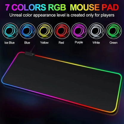 Tapis De Souris - Led Changement De Couleur Automatique  RGB