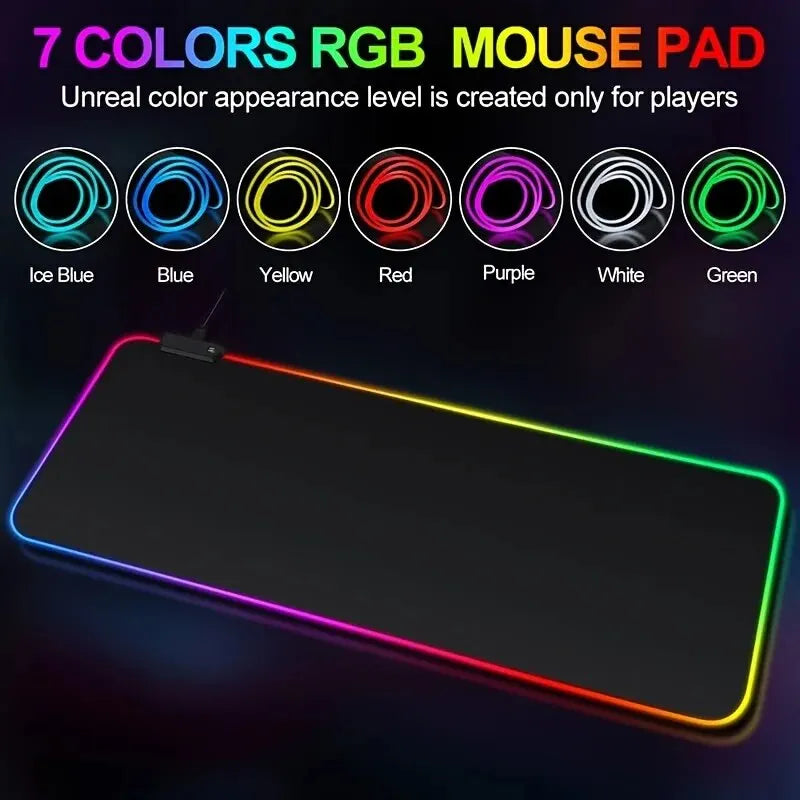 Tapis De Souris - Led Changement De Couleur Automatique  RGB