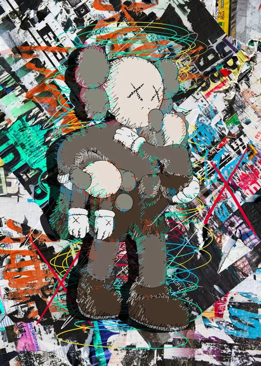 Poster Kaws Avec Ses Enfants