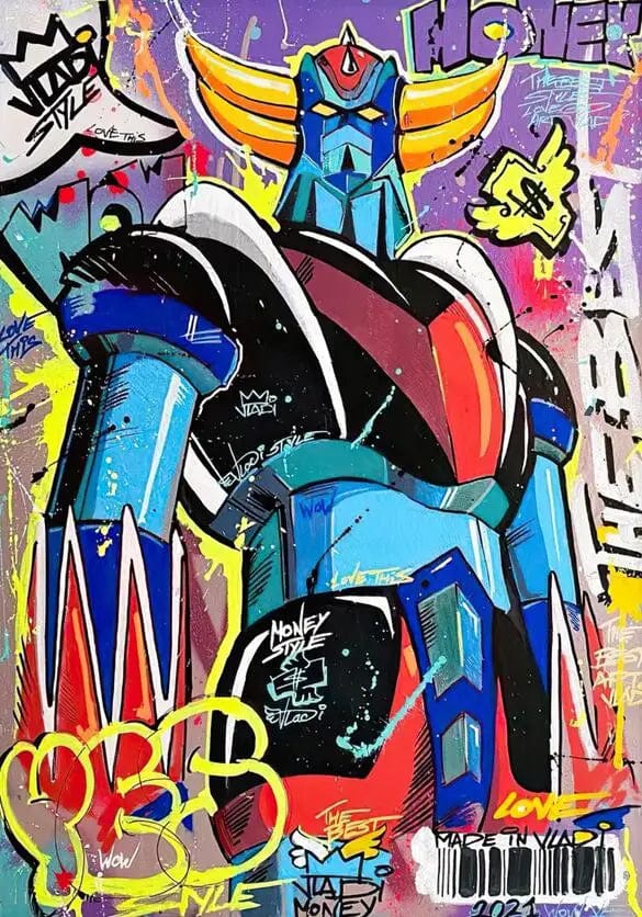 Poster Robots Street Art