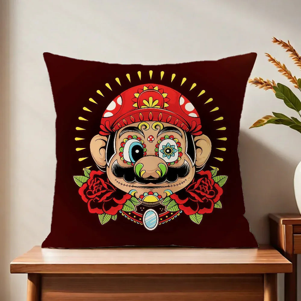 Canvanation z10 / 30x30CM(12x12in) Housse De Coussin - Motif Mario