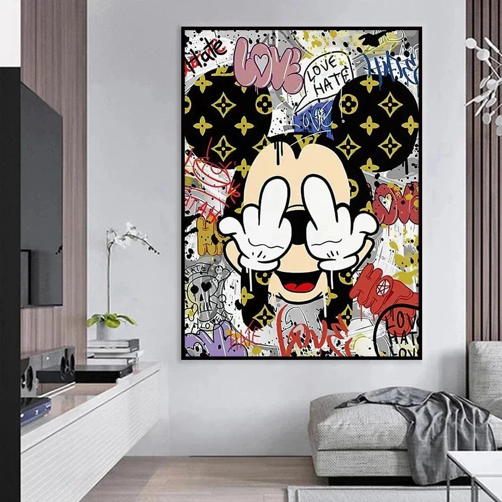 Affiche Graffiti Disney Mickey Mouse