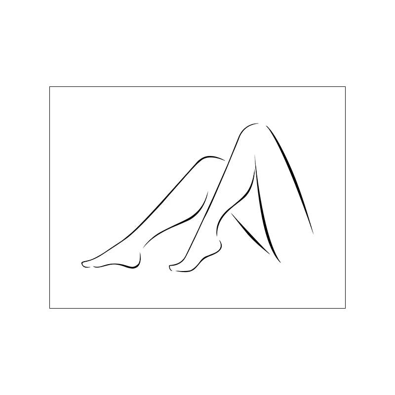 Affiche Abstrait Couple Dessin