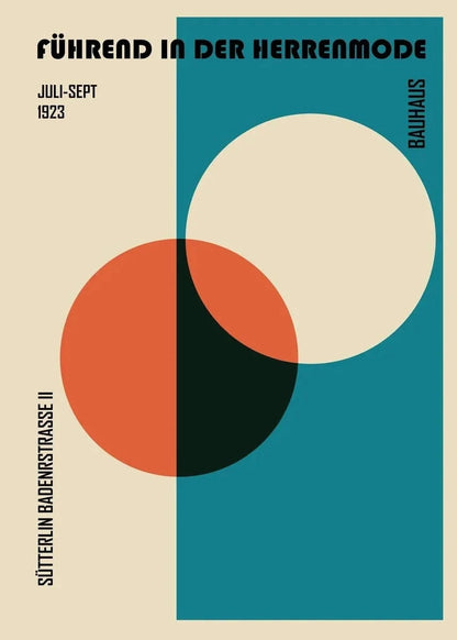 Canvanation PF26225 / 40x60cm Affiche Bauhaus Simple Géométrique