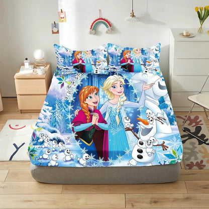 Canvanation 15 / 153x203x30cm Housse de Couette Frozen - Un Voyage Magique au Coeur de l'Hiver