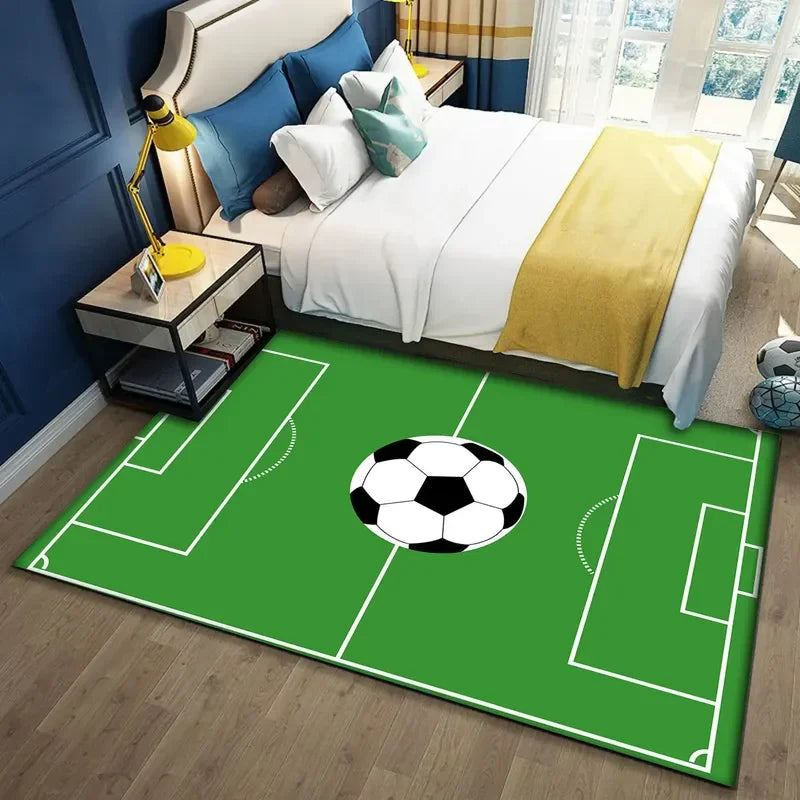 Tapis De Chambre - Terrain De football