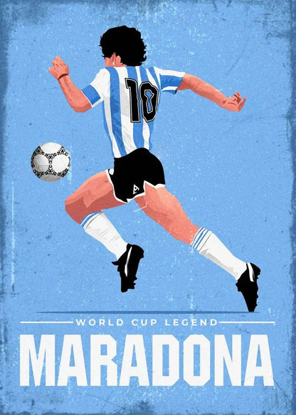 Affiche Football - Maradona 