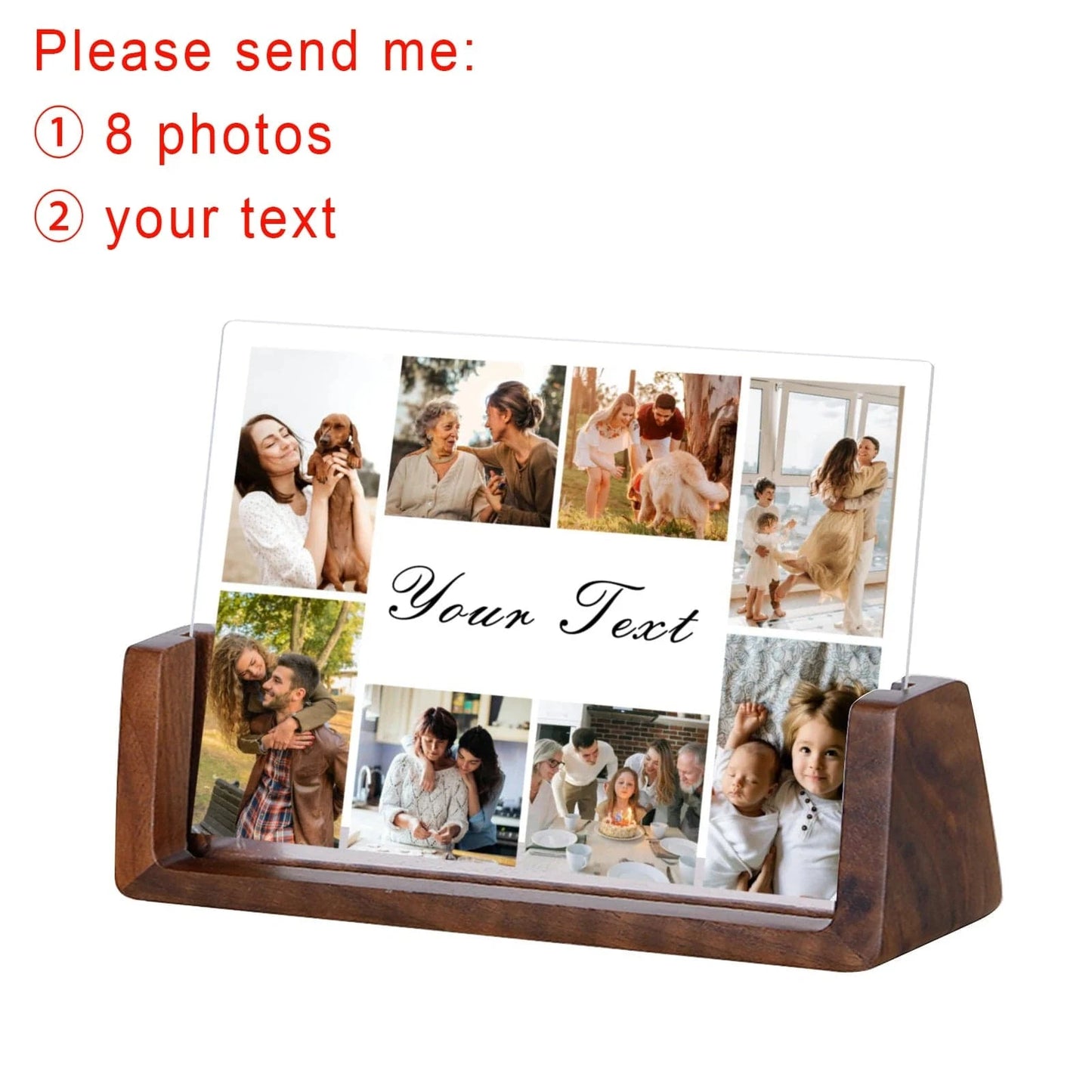 Canvanation Walnut-A / M 19.3cmx13cm Cadre Photo Personnalisé