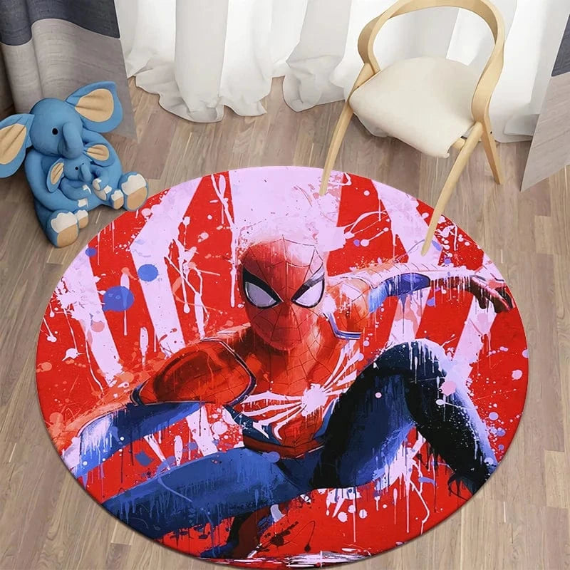 Canvanation 2 / 150cm(59.05 in) diam Tapis Rond - Spider Man