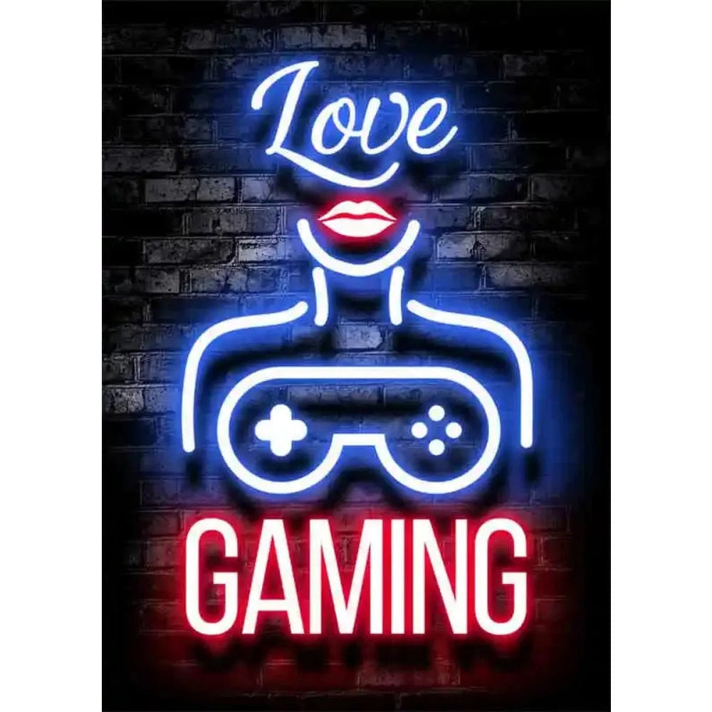 Affiche Neon Chambre Gaming