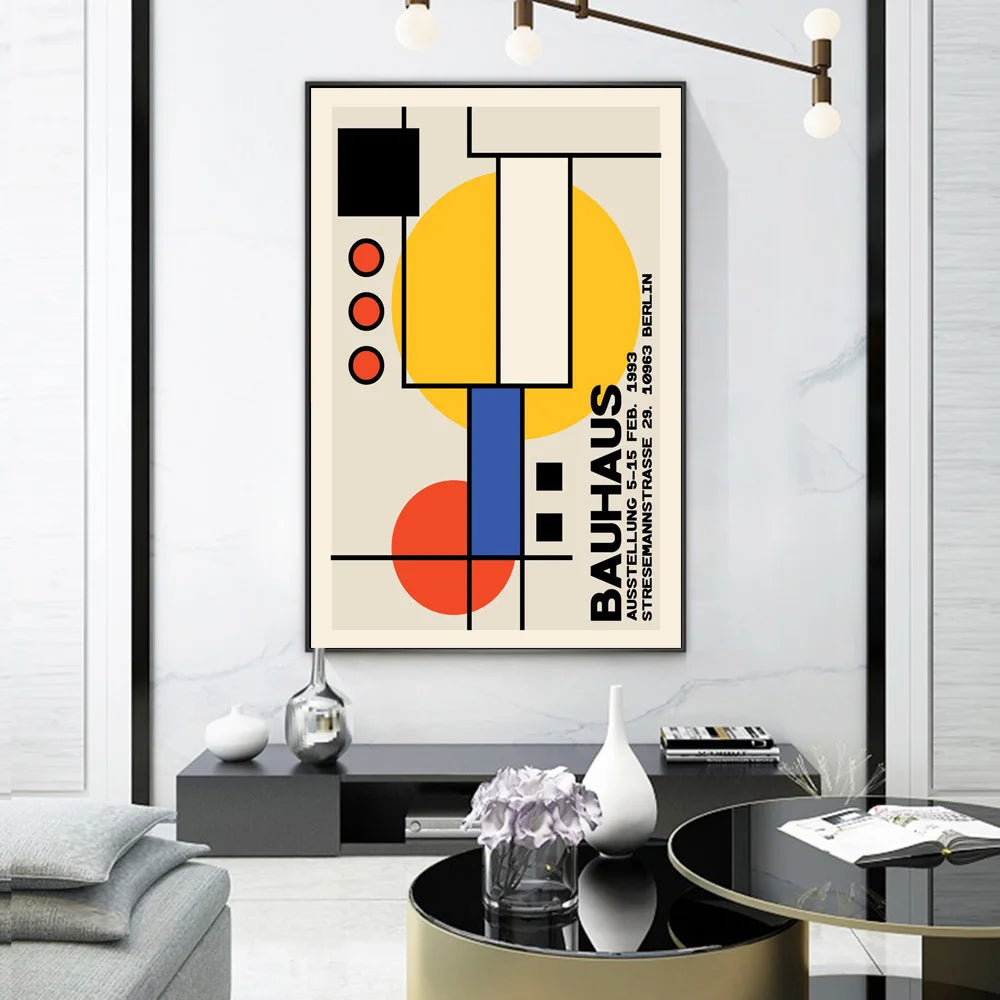 Affiche Bauhaus Simple Géométrique