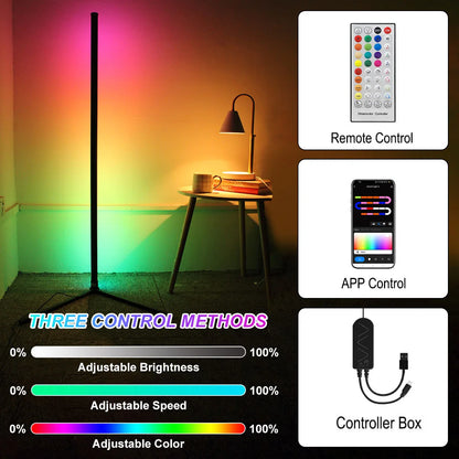 Lampadaire d’Angle Avec Controle Vocale