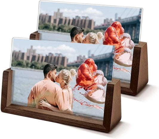 Canvanation Cadre Photo en Bois avec Plexiglass Transparent