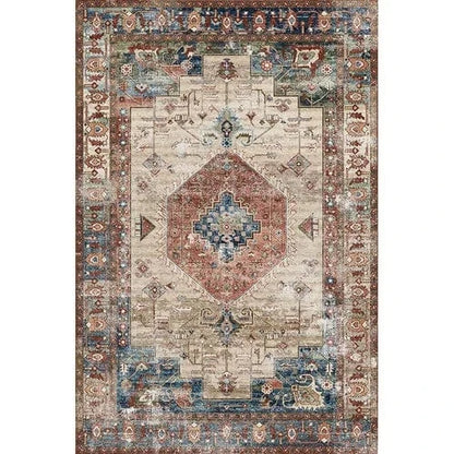 Canvanation Lint-free12 / 140x200cm 55x78.7in Tapis Berbère rectangulaire rétro moderne – Impression 3D, antidérapant & absorbant