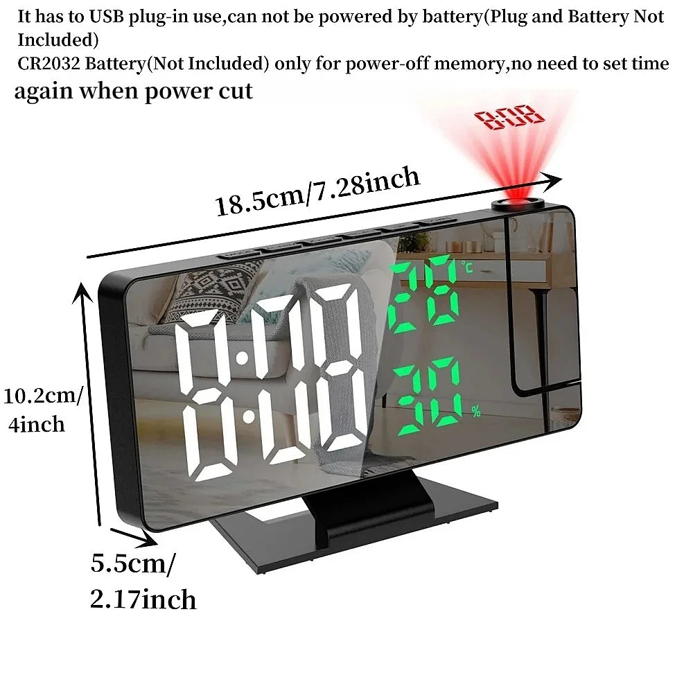 Réveil Digital Avec Projection