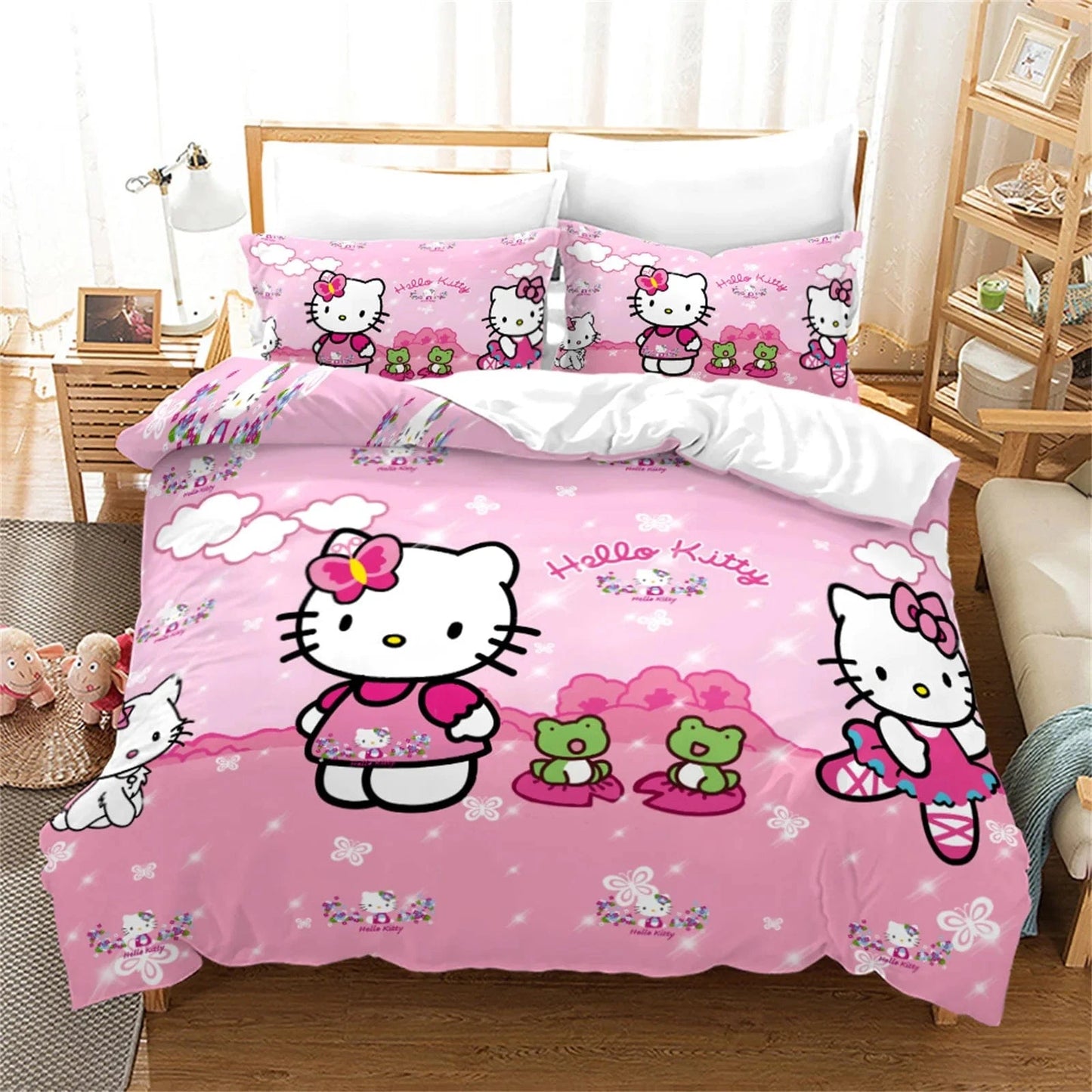 Canvanation 2 / 180x210cm Housse De Couette - Hello Kitty