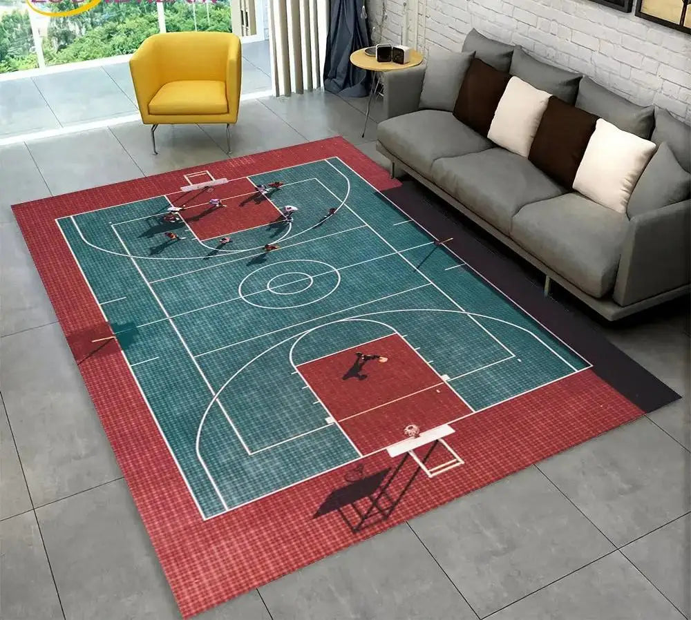Canvanation 2 / 80x120cm Tapis De Chambre - Terrain De Basketball