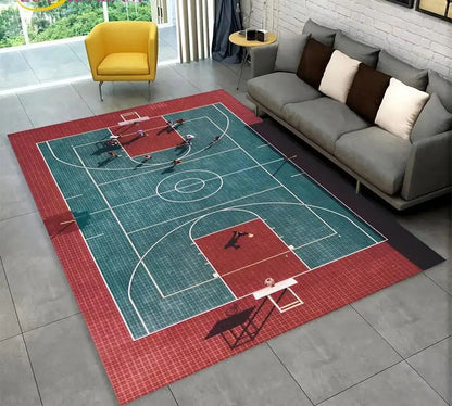 Canvanation 2 / 80x120cm Tapis De Chambre - Terrain De Basketball