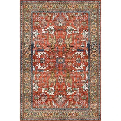 Canvanation Lint-free11 / 120x160cm 47x63in Tapis Berbère rectangulaire rétro moderne – Impression 3D, antidérapant & absorbant