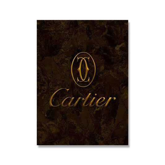 Tableau Luxe Cartier Or - Canvanation