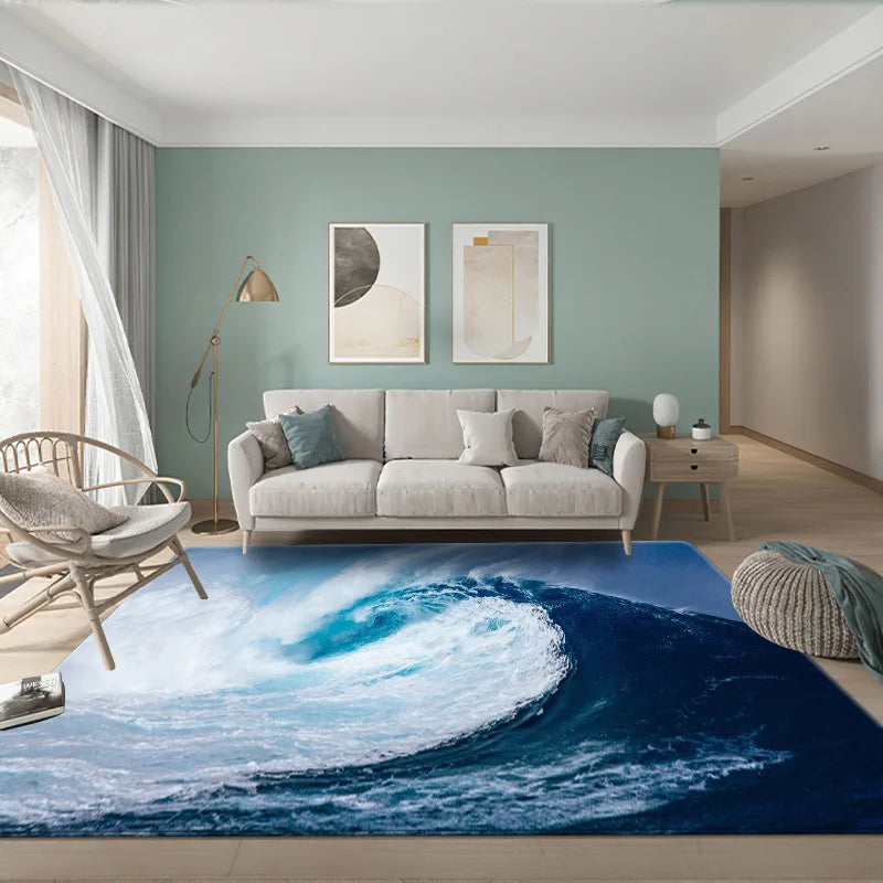 Tapis De Chambre - 3D Thème Mer