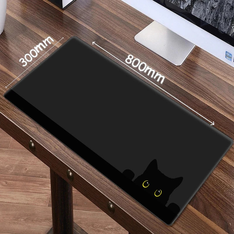 Canvanation 300X800X2MM Tapis De Souris - Kawaii Noir Chat