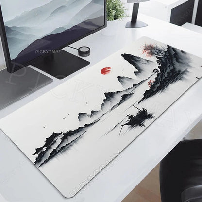 Canvanation Tapis De Souris - Paysage Encre Japon