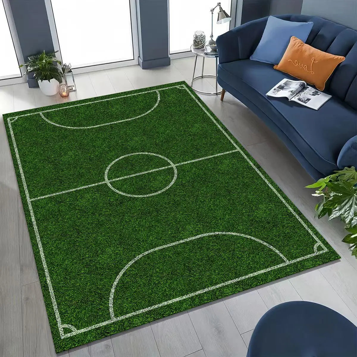 Canvanation 21 / 200x160cm( 78x62in ) Tapis De Chambre - 3D Terrain De Football Stade