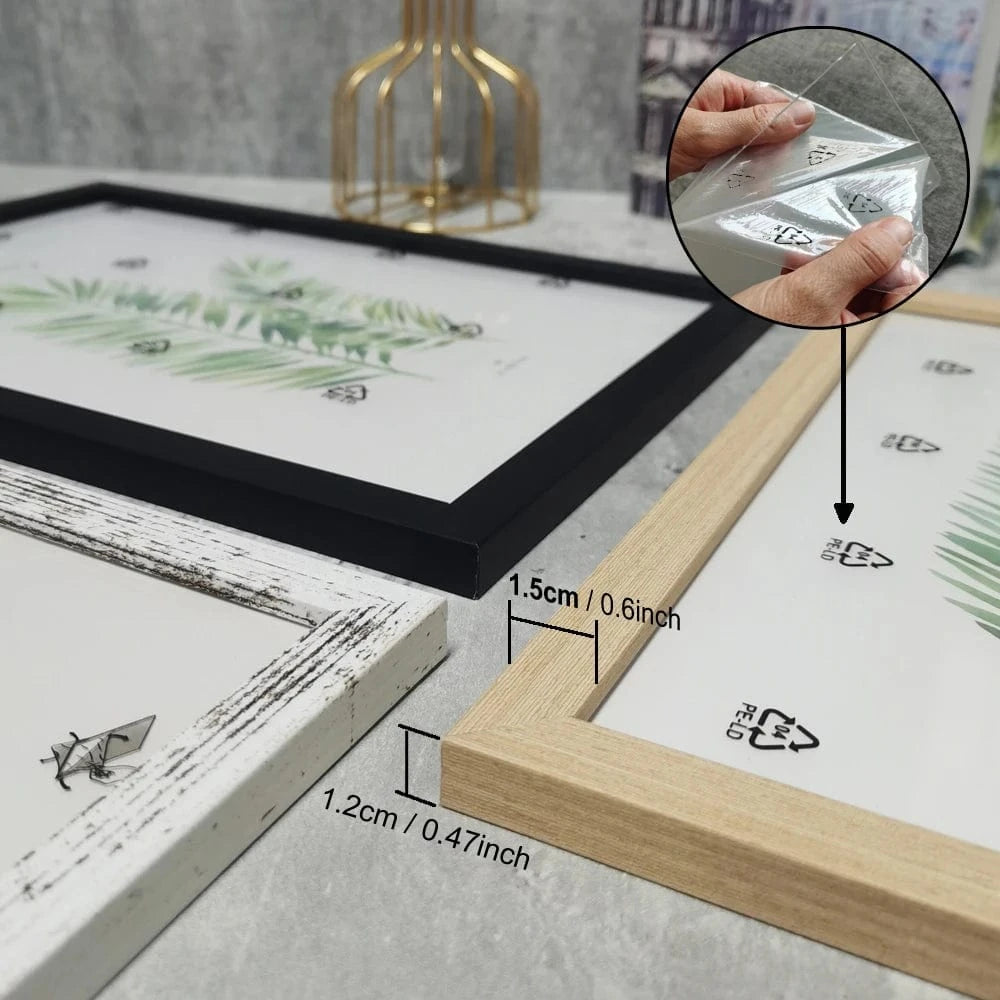 Canvanation Cadre Photo en Bois Rustique