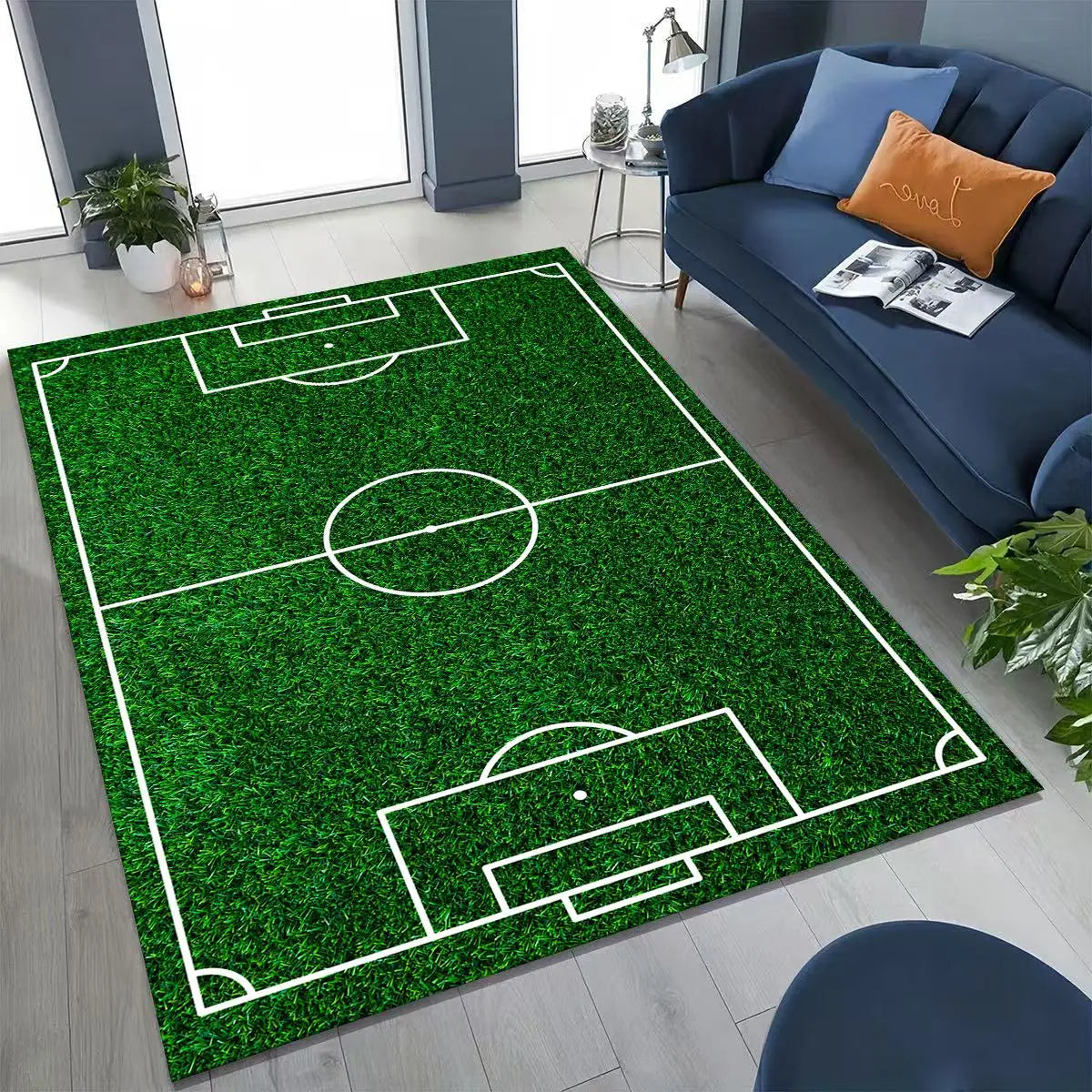 Canvanation 18 / 120x160cm( 47x62in ) Tapis De Chambre - 3D Terrain De Football Stade