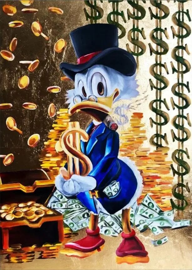 Poster Picsou Donald Diamand Street Art