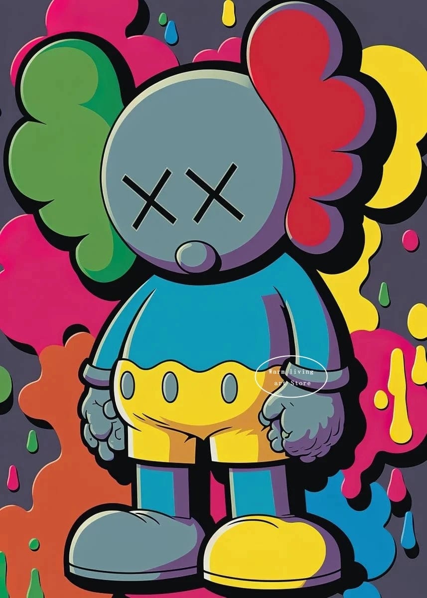 Poster Kaws Couleur