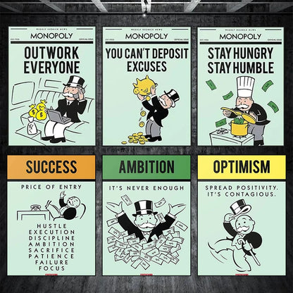 Affiche Alec Monopoly Motivation