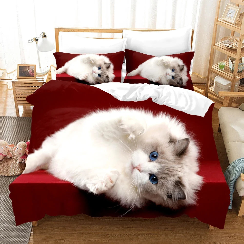 Housse De Couette - 3D Cute Chat