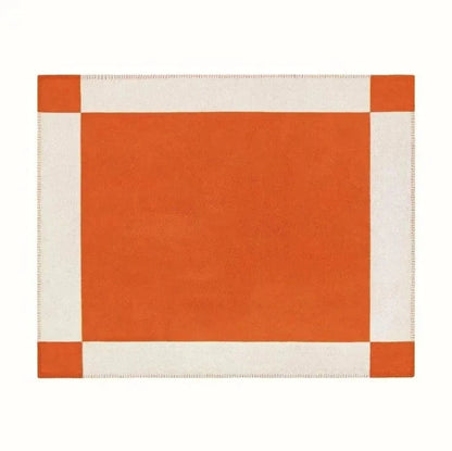 Canvanation Blanket-5 / 43x43cm Plaid en Maille Style Européen en Cachemire Synthétique – Anti-Boulochage