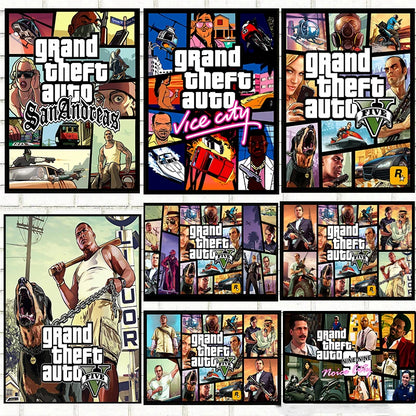 Affiche Jeux Video Chambre GTA