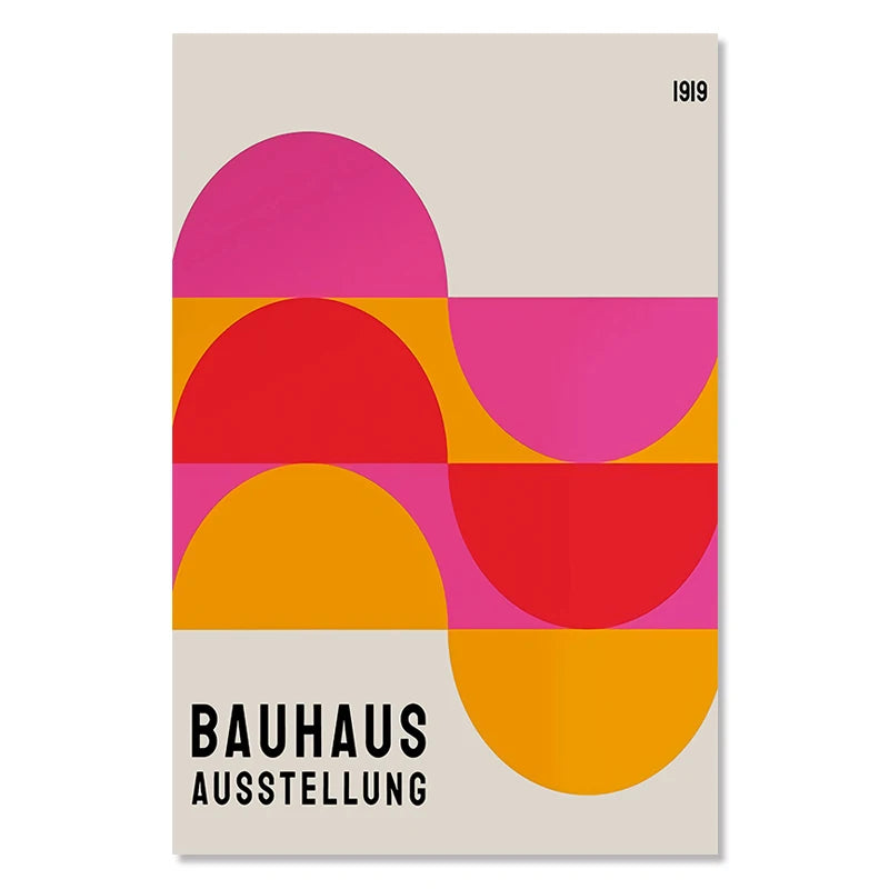 Affiche Peinture Moderne Bauhaus