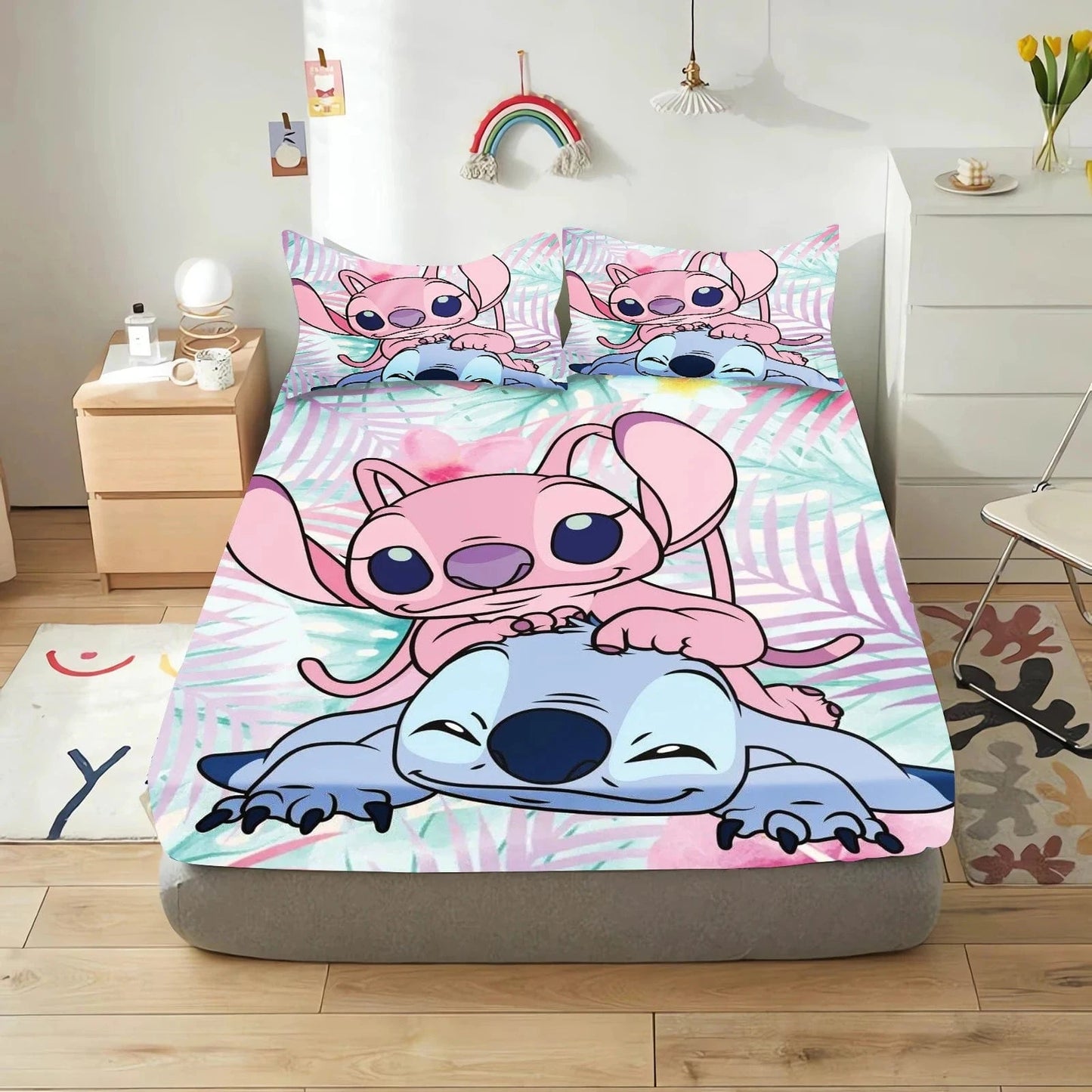 Canvanation 5 / 120x200x30cm Housse De Drap - Stitch 3-Pieces