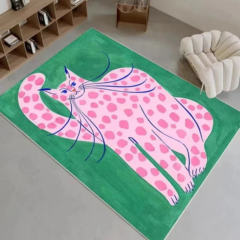 Tapis De Chambre - Animaux De La Jungle Abstrait