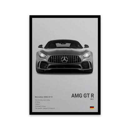 Affiche Voiture Sportif  R8 RS3 M3 M5