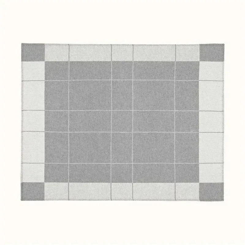 Canvanation Blanket-4 / 43x43cm Plaid en Maille Style Européen en Cachemire Synthétique – Anti-Boulochage