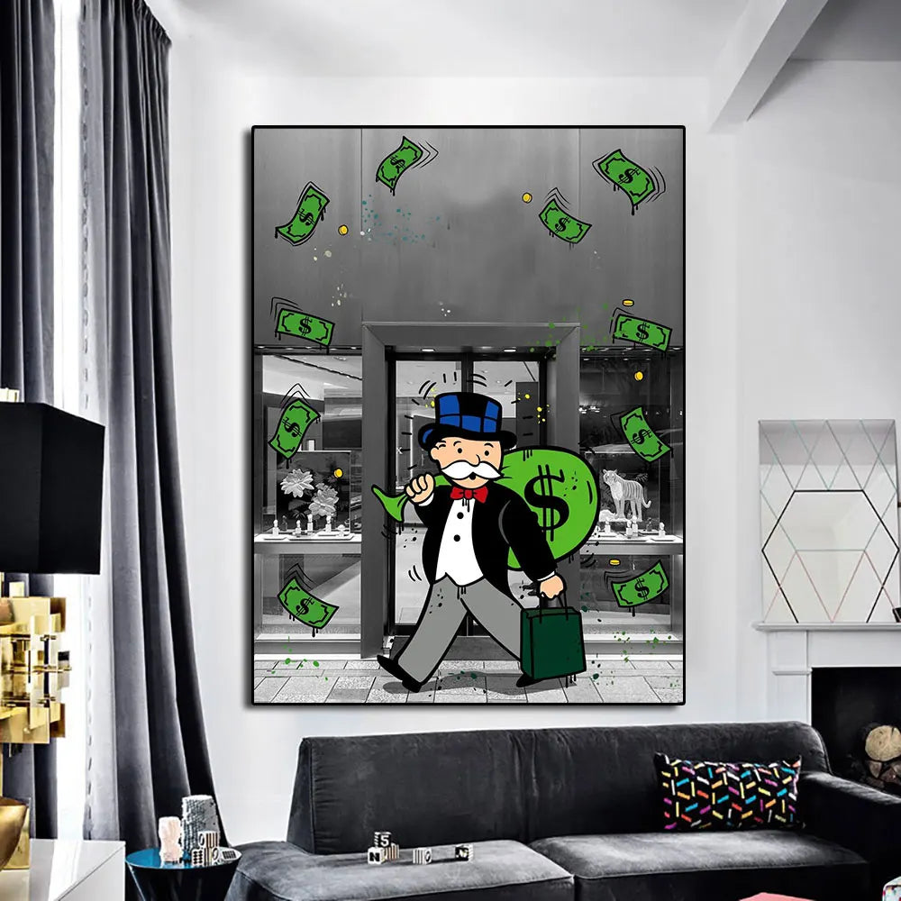 Affiche Alec Monopoly Pop Art