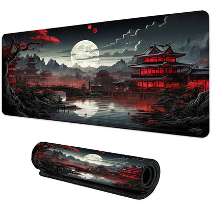 Canvanation Tapis De Souris - Paysage Japonais Pleine Lune