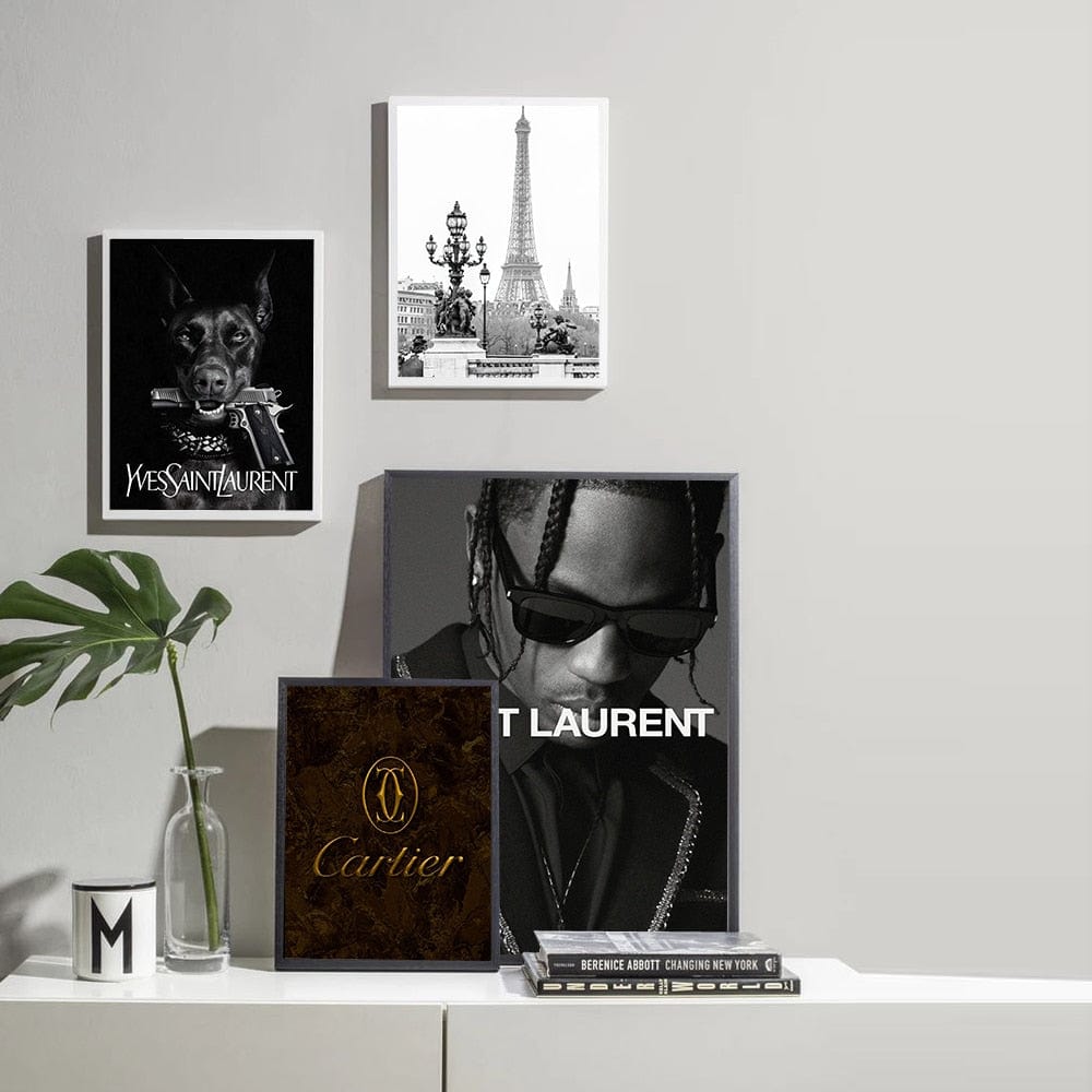 Canvanation Affiche Luxe Cartier Paris Leopard